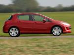 Peugeot 308 GT THP 175 5-Door 2009 года (UK)